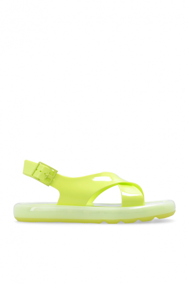 Neon green on sale tory burch sandals